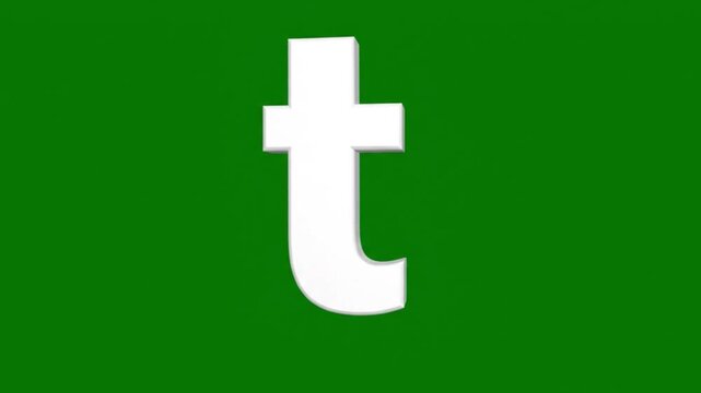 A video showcasing the Tumblr logo on a green background