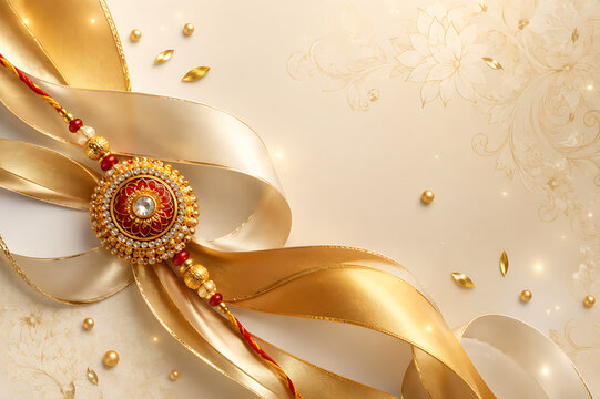 Raksha Bandhan Festival Celebration with Traditional Rakhi, Brother and Sister Bond, Rakhi Purnima, Rakhi Ceremony, Tilak, Kumkum, Akshat, Diya, Indian Sweets, Gifts, Flowers, Family Love, Protection