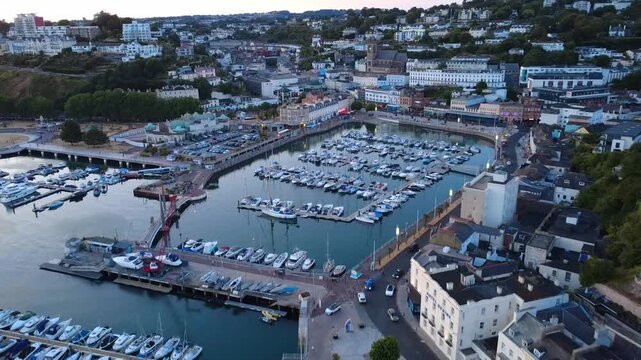 Torquay Harbour Evening Coastal Scenery