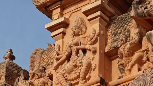 Brihadeeswarar Temple, Brihadisvara Temple, Thanjai Peruvudaiyar Kovil, Tanjore Big Temple, Shiva Temple, Thanjavur, Tamilnadu, India. King Raja Raja Cholan, UNESCO World Heritage Site. Archaeological