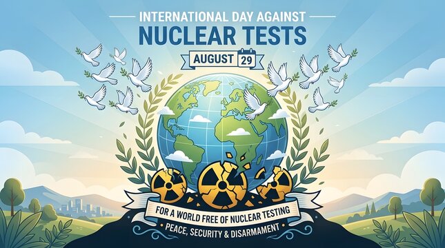 International day against nuclear tests illustration