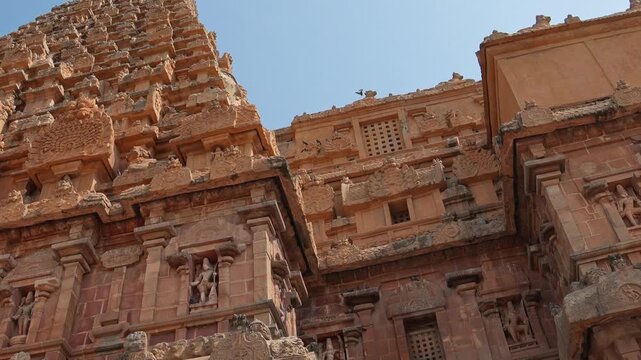 Brihadeeswarar Temple, Brihadisvara Temple, Thanjai Peruvudaiyar Kovil, Tanjore Big Temple, Shiva Temple, Thanjavur, Tamilnadu, India. King Raja Raja Cholan, UNESCO World Heritage Site. Archaeological