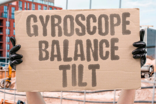 "Gyroscope Balance Tilt" A tiny spinning mass feels every lean and yaw. ORIENTATION. STABILITY. INERTIAL. MEASUREMENT. REFERENCE.