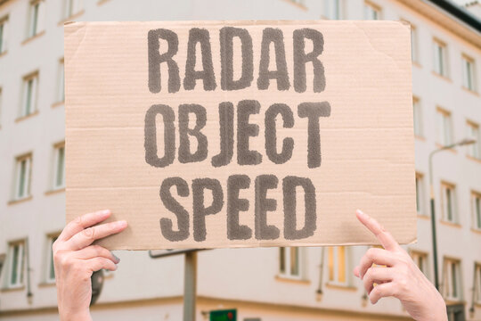 "Radar Object Speed" Radio pulses bounce back, revealing distance and velocity. SENSING. RANGE. VELOCITY. RELATIVE. MOTION.