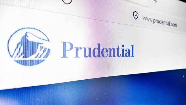  .a computer screen with prudential website displayed... 