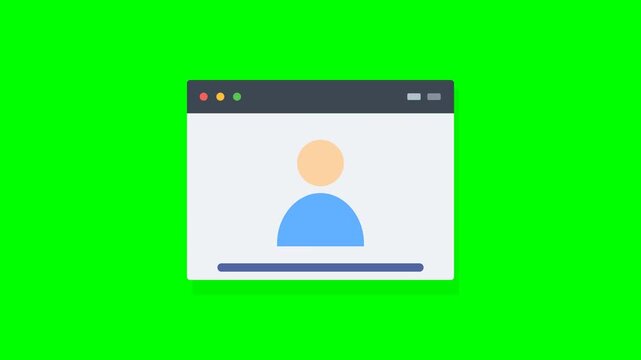 User Profile Icon Displayed on a Digital Screen Interface.