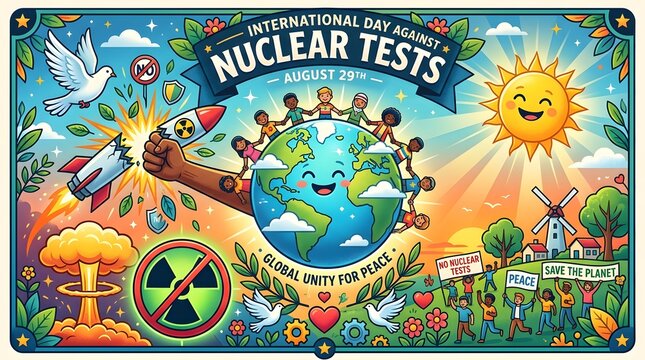 International day against nuclear tests illustration