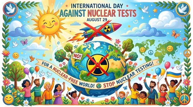 International day against nuclear tests illustration