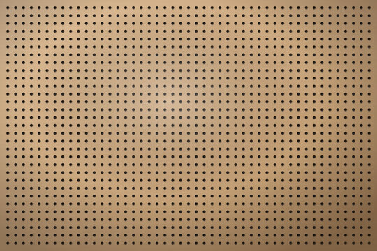 Pegboard background texture with uniform circular holes