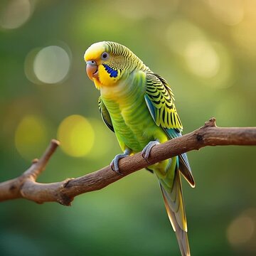 色鮮やかなインコ シームレスループ動画背景 1:1 4K