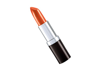 Orange lipstick makeup product for beauty and fashion industry.