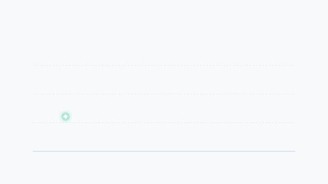 Flat design 2D animation showing quarterly performance report with financial growth and bar charts