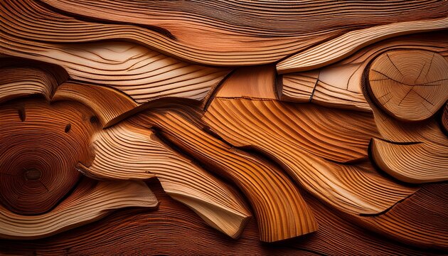 wood chip patterned surface