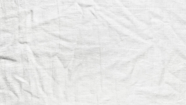 wrinkled white linen fabric texture background for minimalist web design branding and wellness advertising layouts