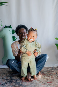 Mother and baby first milestone
