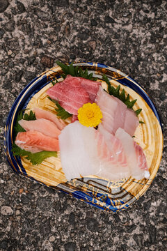 Selection of sashimi