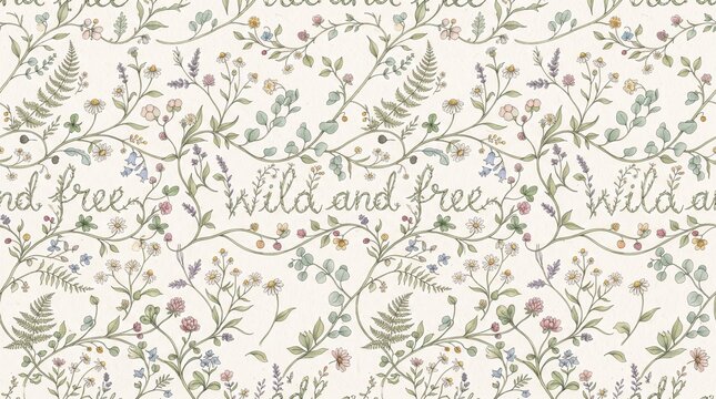 seamless floral pattern with flowers