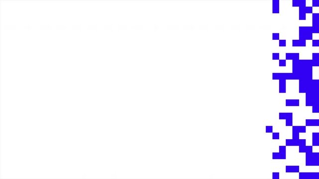 Blue Pixel Transition Background for Digital Media and Retro Gaming Content 4k video