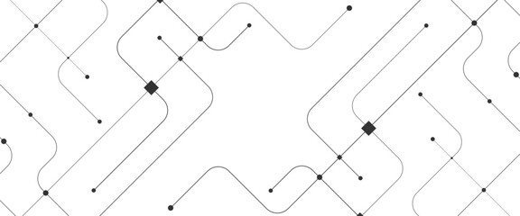 Obraz premium Vector modern with crossed lines and dots futuristic technology texture illustration abstract background