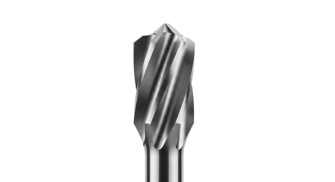 Countersink drill bit metal tool with a conical cutting edge for woodworking and industrial countersinking.