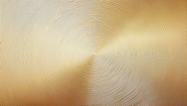 golden concentric circles with radial lines on white background