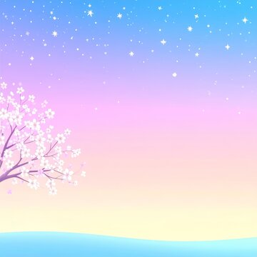a tree with white flowers in the fore