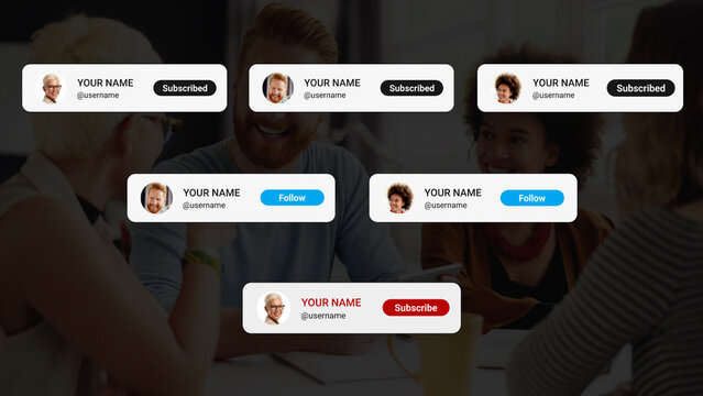 Multiple Subscribe Buttons With Profile Pictures 01