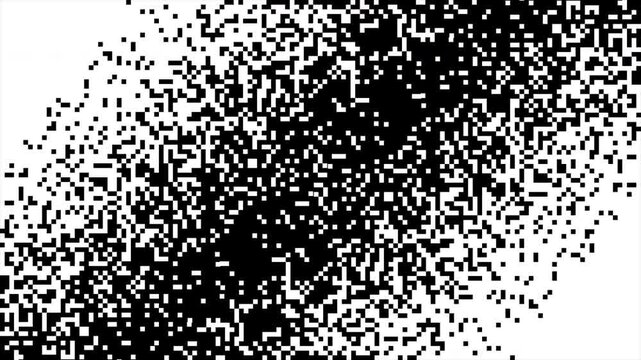 Bitmapped Pixel Dither Transition Wipe Retro Gaming Aesthetic Diagonal Screen Overlay 4k video