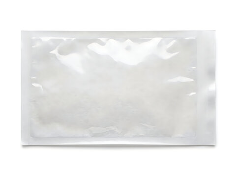 transparent medical sterilization peel pouch clear plastic packaging bag isolated on transparent background