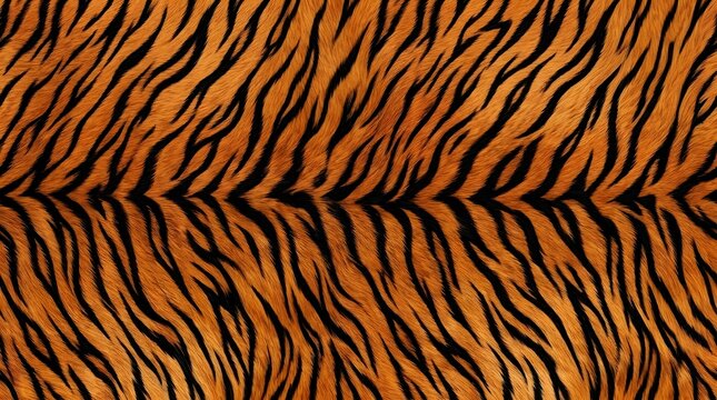 seamless tiger fur pattern background with black stripes and orange animal skin texture for wildlife design and nature graphics