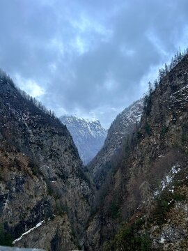 view of the mountains