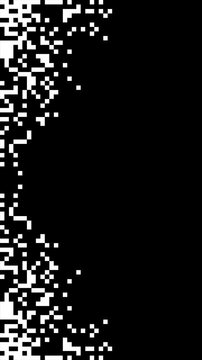 Square Mosaic Reveal Transition Vertical Pixel Wipe Motion Graphic 4k video