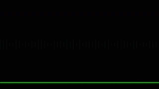 Minimalist green neon ray scanning effect on a black background for futuristic data themes