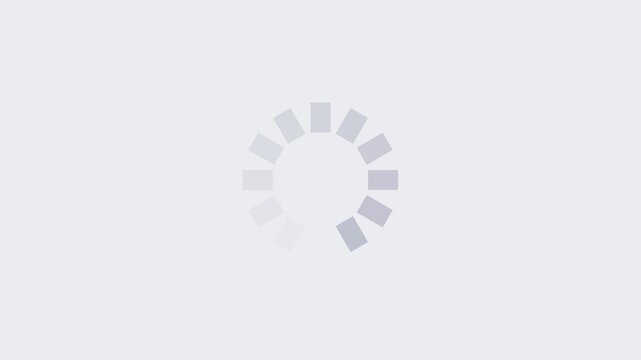 Minimalist segmented depth loader icons rotating on a clean grey background for UI design