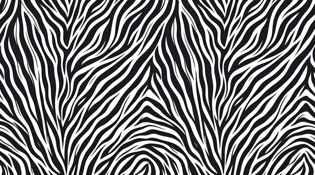seamless zebra print background with black and white animal stripes pattern for fashion fabric design and graphic decoration wallpaper