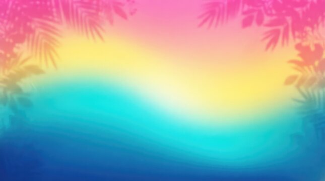 Vibrant tropical sunset gradient with soft color transitions for modern design backgrounds