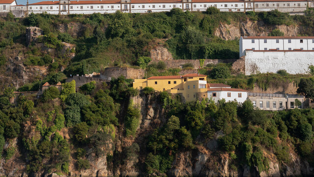 Serra do Pilar monastery above the granite cliffs of the Douro gorge, Vila Nova de Gaia, Portugal