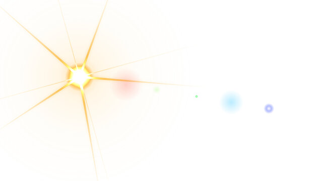 Golden yellow circular shape with concentric rings and glowing lens flare on black