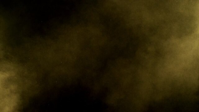Super Slow Motion Shot of Flying Sand Powder , Isolated on Black Background , Filmed on High Speed Cinematic Camera at 1000 FPS