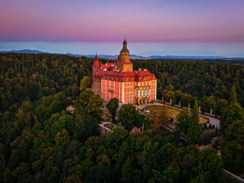 Walbrzych, 14.08.2026, Poland, The magnificent Książ Castle, the jewel of the Sudetes and all of Lower Silesia