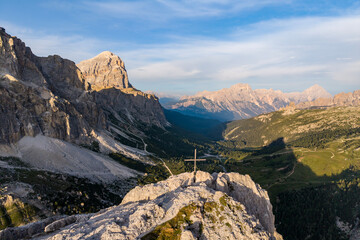 Sass de Stria, Veneto, Italy. It stands 2,477 meters high. During World War I, the area was the scene of fighting between Italy and Austria-Hungary. © Tomasz Warszewski