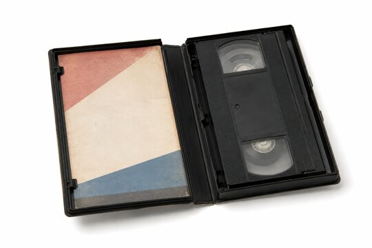 Retro 1980s Open VHS Rental Case