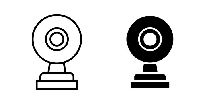 Webcam icon vector logos series