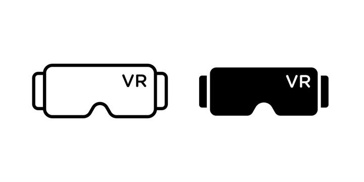 AR headset icon vector logos series
