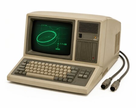 Retro 1980s Retro Computer Terminal