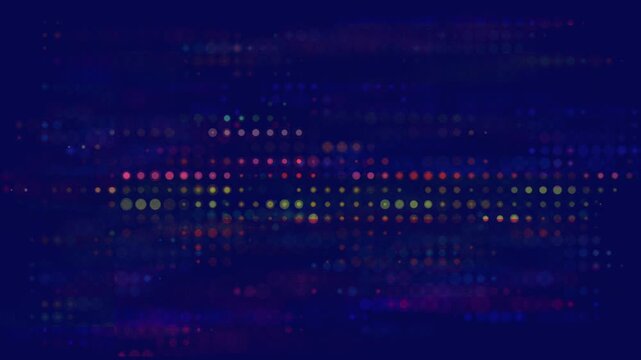 Blue Digital Particle Wave Motion Graphic