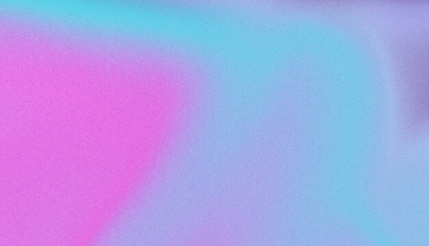 Vibrant holographic gradient background displays neon pink and electric cyan colors mixed with grainy noise effect for trendy social media posts and digital art.