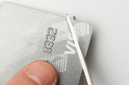 Cut with scissors visa credit card