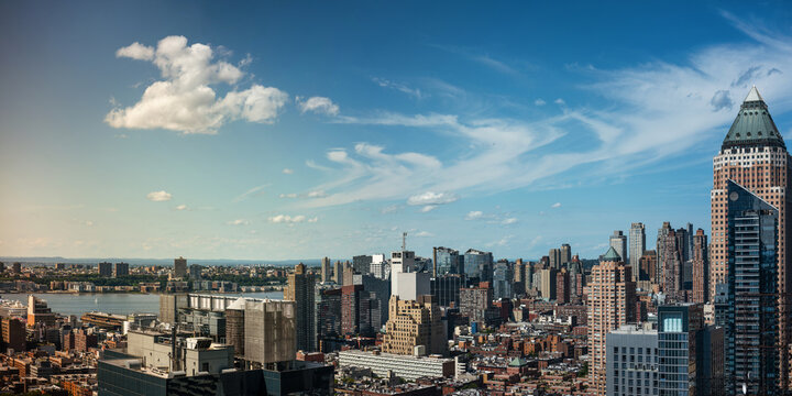 Manhattan New York City panoramic skyline