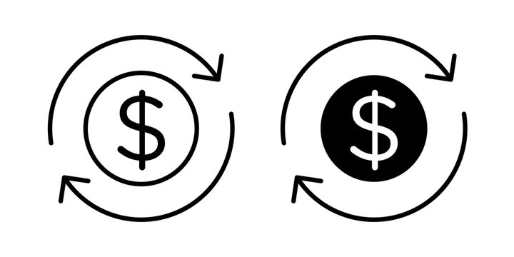 Turnover icon vector symbol group